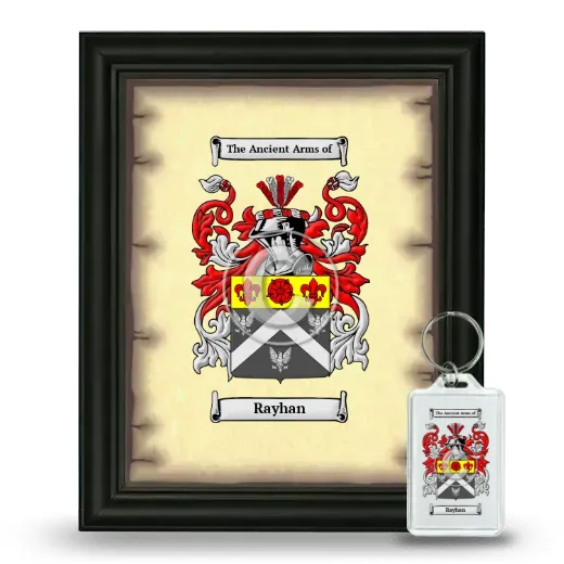 Rayhan Framed Coat of Arms and Keychain - Black