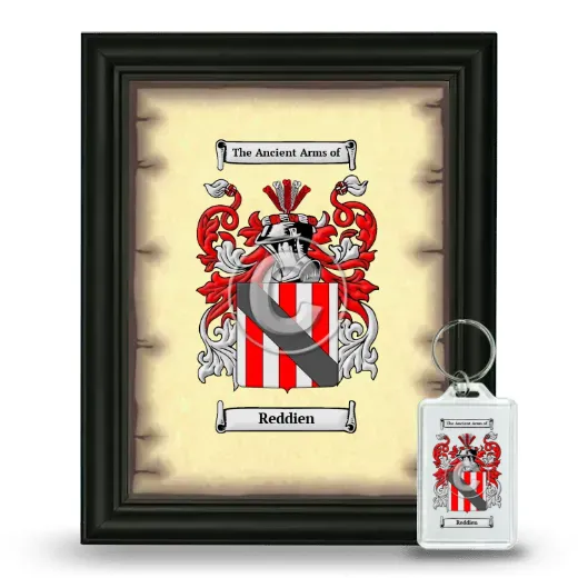 Reddien Framed Coat of Arms and Keychain - Black