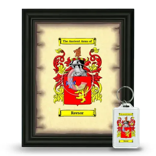 Reesor Framed Coat of Arms and Keychain - Black