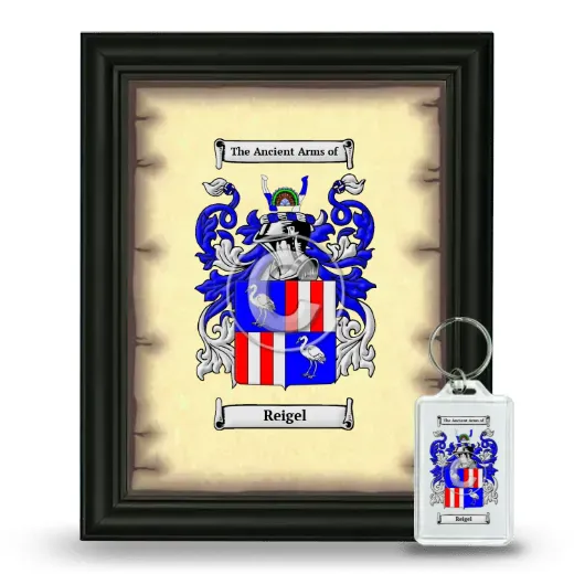 Reigel Framed Coat of Arms and Keychain - Black