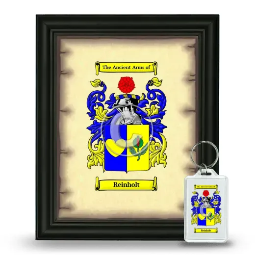 Reinholt Framed Coat of Arms and Keychain - Black