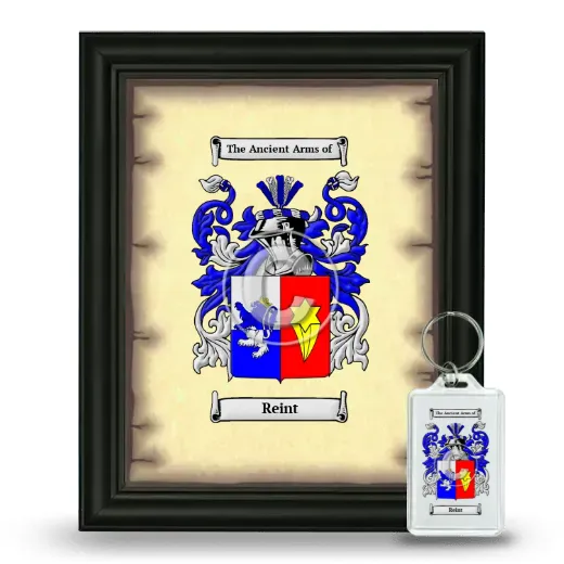 Reint Framed Coat of Arms and Keychain - Black
