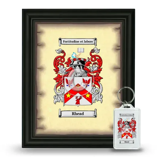 Rhead Framed Coat of Arms and Keychain - Black