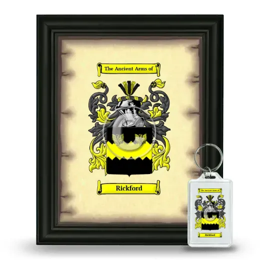 Rickford Framed Coat of Arms and Keychain - Black