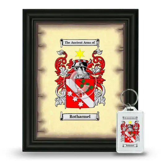 Rotharmel Framed Coat of Arms and Keychain - Black