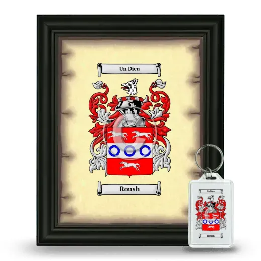 Roush Framed Coat of Arms and Keychain - Black