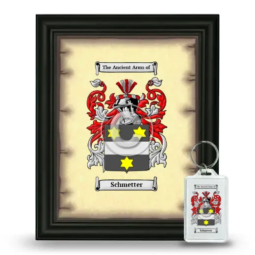 Schmetter Framed Coat of Arms and Keychain - Black