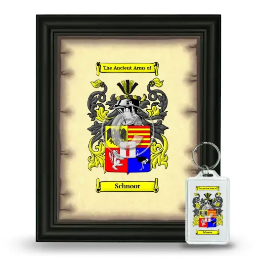 Schnoor Framed Coat of Arms and Keychain - Black