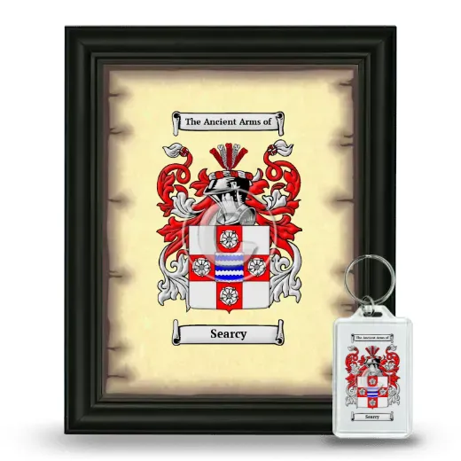 Searcy Framed Coat of Arms and Keychain - Black