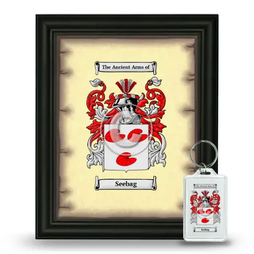 Seebag Framed Coat of Arms and Keychain - Black