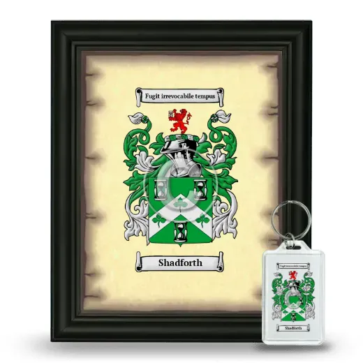 Shadforth Framed Coat of Arms and Keychain - Black