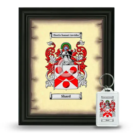 Shard Framed Coat of Arms and Keychain - Black