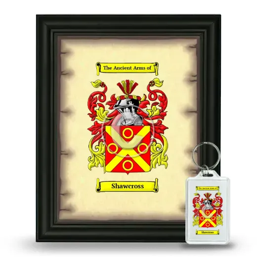 Shawcross Framed Coat of Arms and Keychain - Black