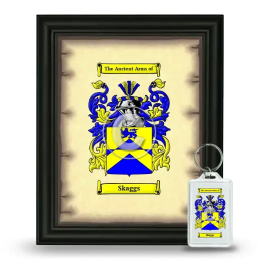 Skaggs Framed Coat of Arms and Keychain - Black