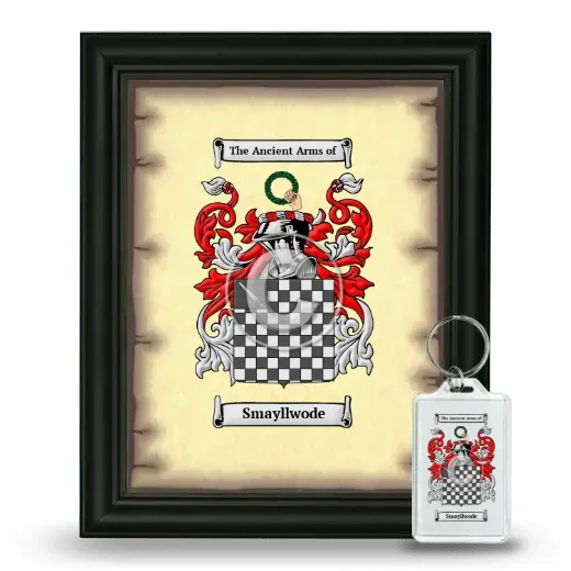 Smayllwode Framed Coat of Arms and Keychain - Black