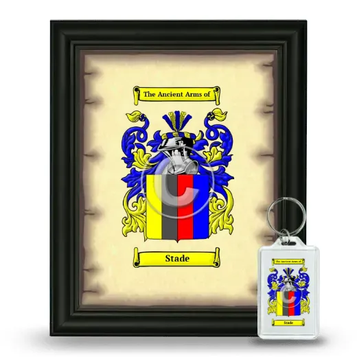 Stade Framed Coat of Arms and Keychain - Black