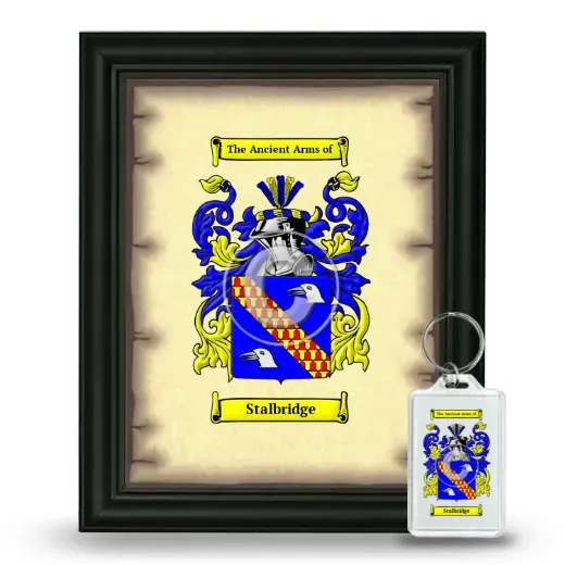 Stalbridge Framed Coat of Arms and Keychain - Black