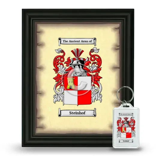 Steinhof Framed Coat of Arms and Keychain - Black