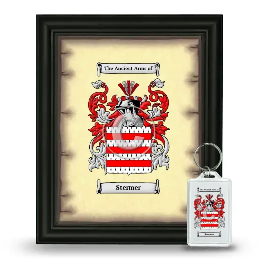 Stermer Framed Coat of Arms and Keychain - Black