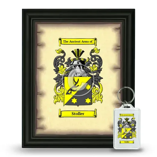 Stoller Framed Coat of Arms and Keychain - Black