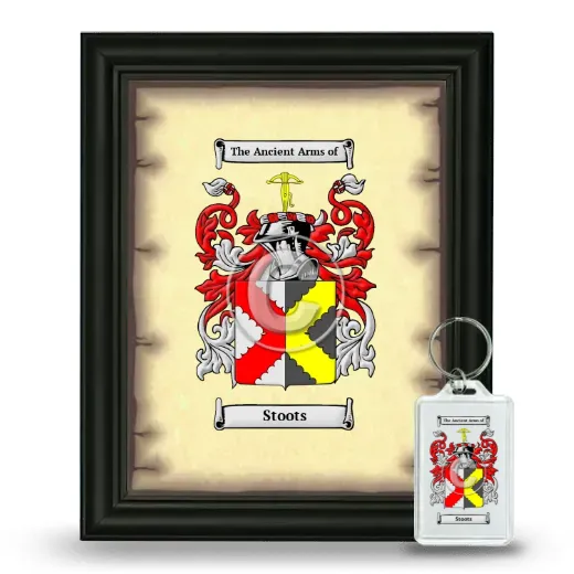 Stoots Framed Coat of Arms and Keychain - Black