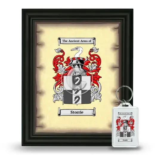 Storrie Framed Coat of Arms and Keychain - Black
