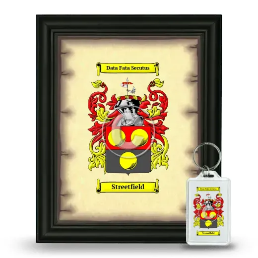 Streetfield Framed Coat of Arms and Keychain - Black