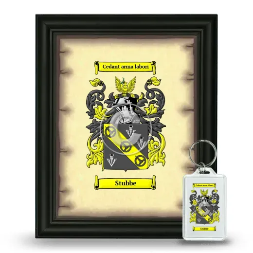 Stubbe Framed Coat of Arms and Keychain - Black