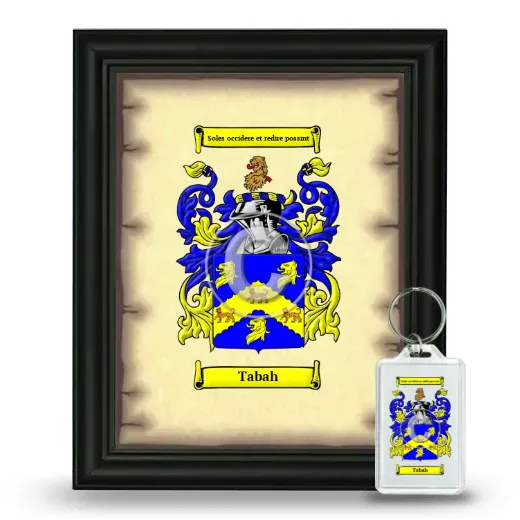 Tabah Framed Coat of Arms and Keychain - Black