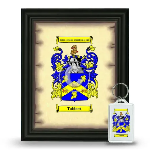 Tabbert Framed Coat of Arms and Keychain - Black