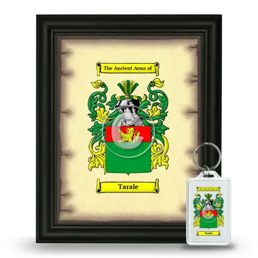 Tarale Framed Coat of Arms and Keychain - Black