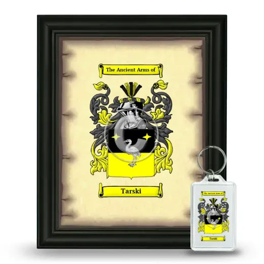 Tarski Framed Coat of Arms and Keychain - Black
