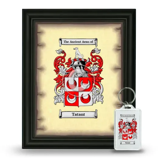Tatant Framed Coat of Arms and Keychain - Black