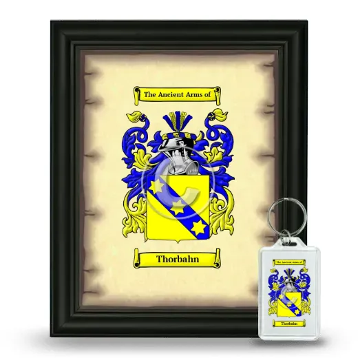 Thorbahn Framed Coat of Arms and Keychain - Black
