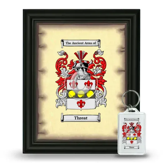 Threat Framed Coat of Arms and Keychain - Black