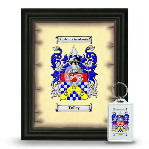 Tolley Framed Coat of Arms and Keychain - Black