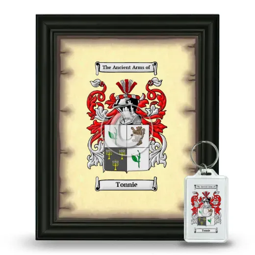 Tonnie Framed Coat of Arms and Keychain - Black