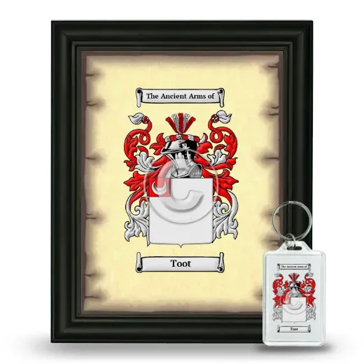 Toot Framed Coat of Arms and Keychain - Black