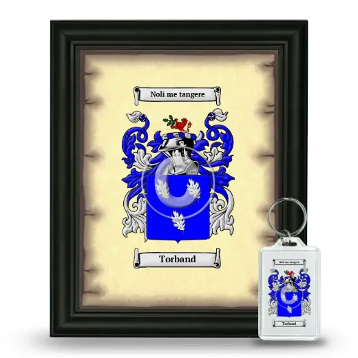 Torband Framed Coat of Arms and Keychain - Black