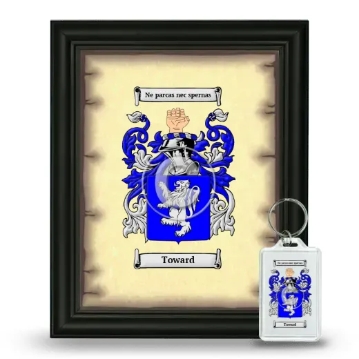 Toward Framed Coat of Arms and Keychain - Black