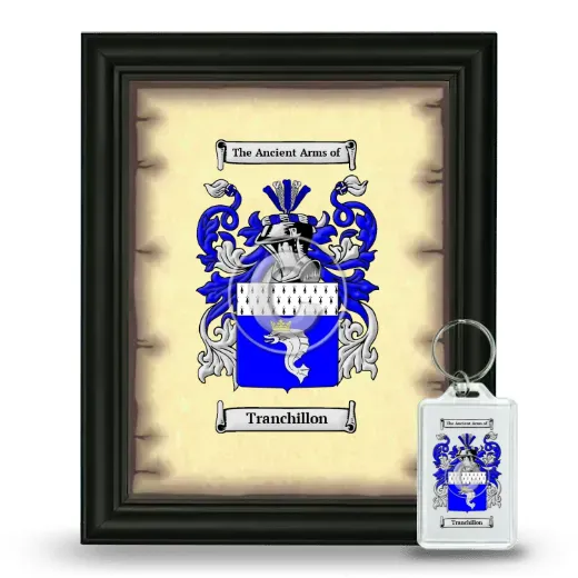 Tranchillon Framed Coat of Arms and Keychain - Black