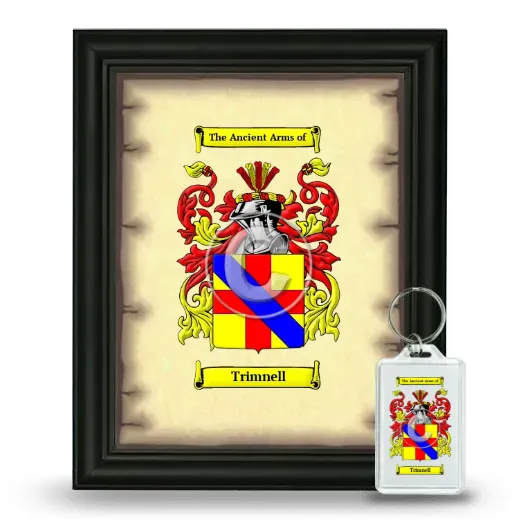 Trimnell Framed Coat of Arms and Keychain - Black