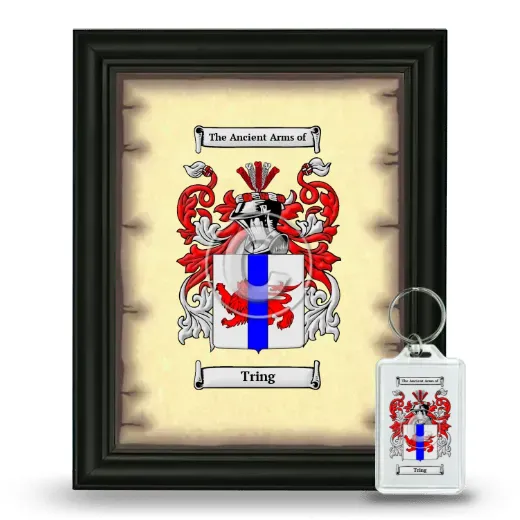 Tring Framed Coat of Arms and Keychain - Black