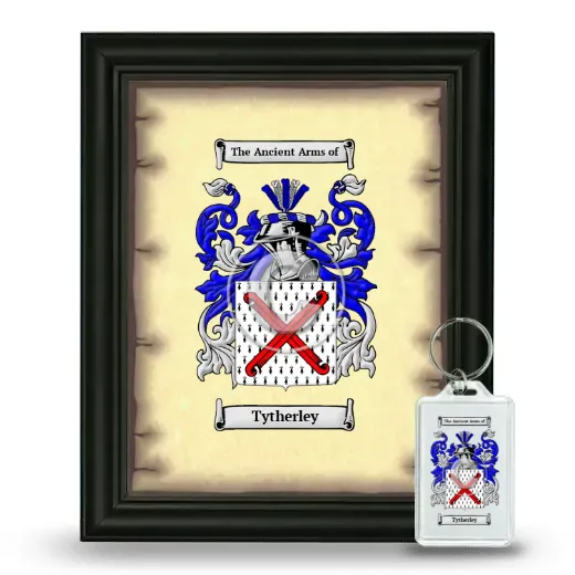 Tytherley Framed Coat of Arms and Keychain - Black
