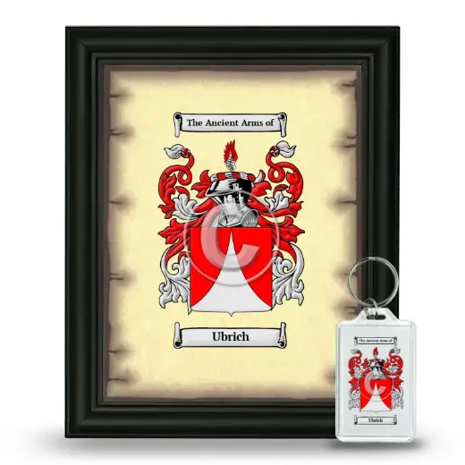 Ubrich Framed Coat of Arms and Keychain - Black