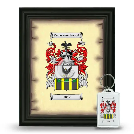 Ulrik Framed Coat of Arms and Keychain - Black