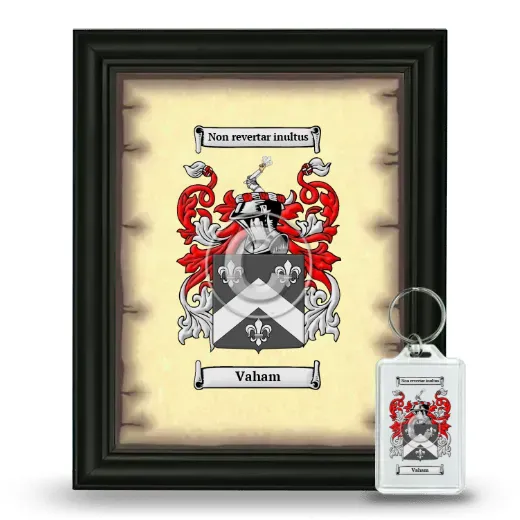 Vaham Framed Coat of Arms and Keychain - Black