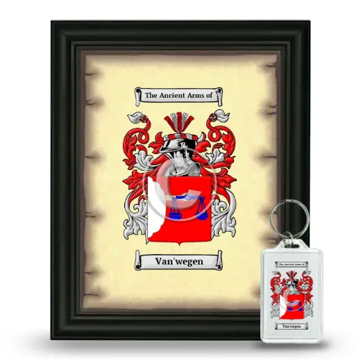 Van'wegen Framed Coat of Arms and Keychain - Black