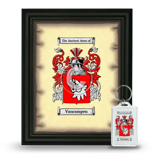 Vancampen Framed Coat of Arms and Keychain - Black