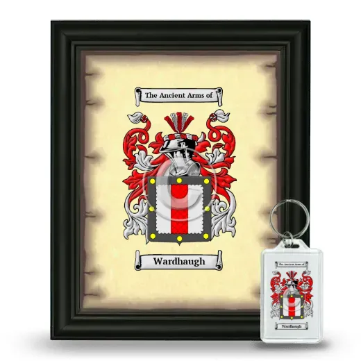 Wardhaugh Framed Coat of Arms and Keychain - Black
